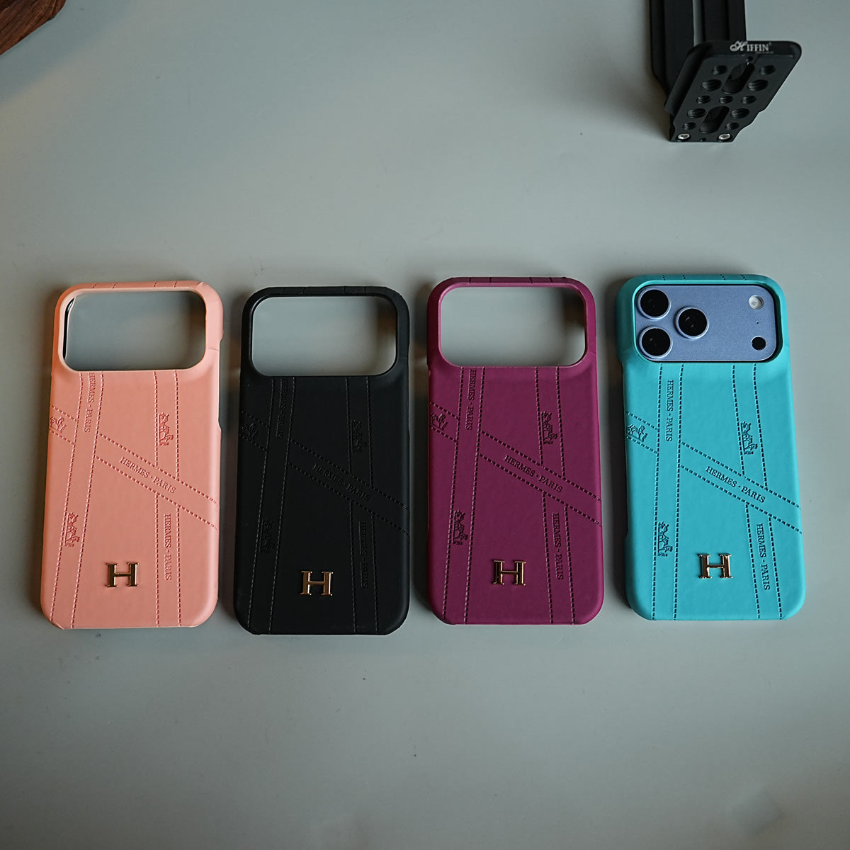Premium H-Style PU Leather Case for iPhone 18 Series | Luxury Designer-Inspired Protective Cover