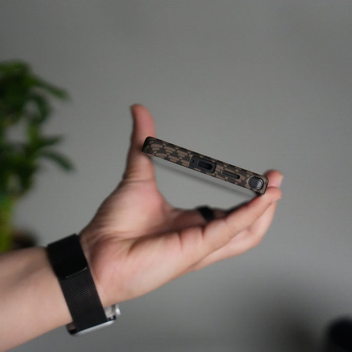 Galaxy S25 Ultra Houndstooth Pattern Case | Slim Hard Back Cover | Matte Finish Protective Case with MagSafe