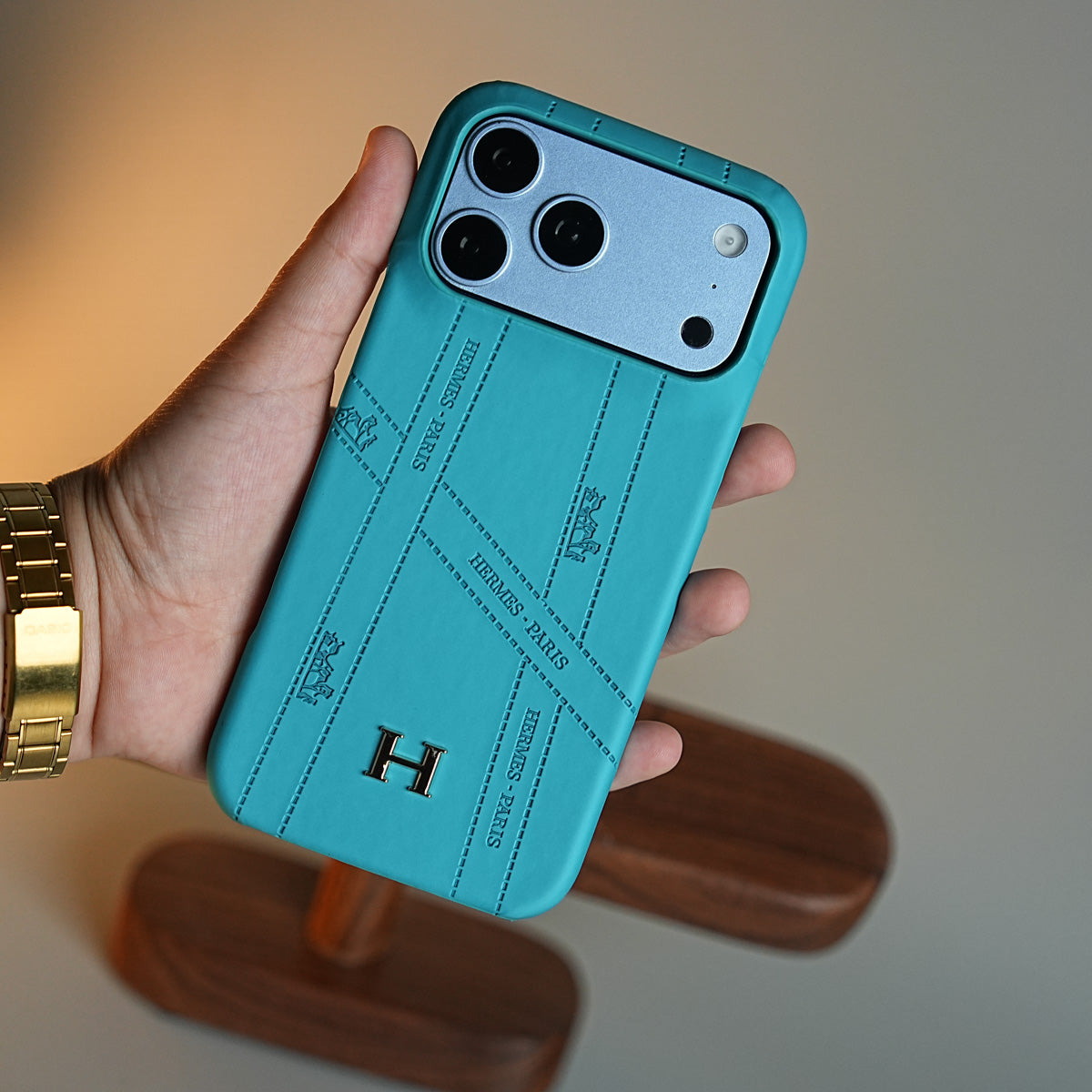 Premium H-Style PU Leather Case for iPhone 18 Series | Luxury Designer-Inspired Protective Cover