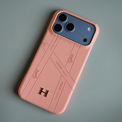 Premium H-Style PU Leather Case for iPhone 18 Series | Luxury Designer-Inspired Protective Cover