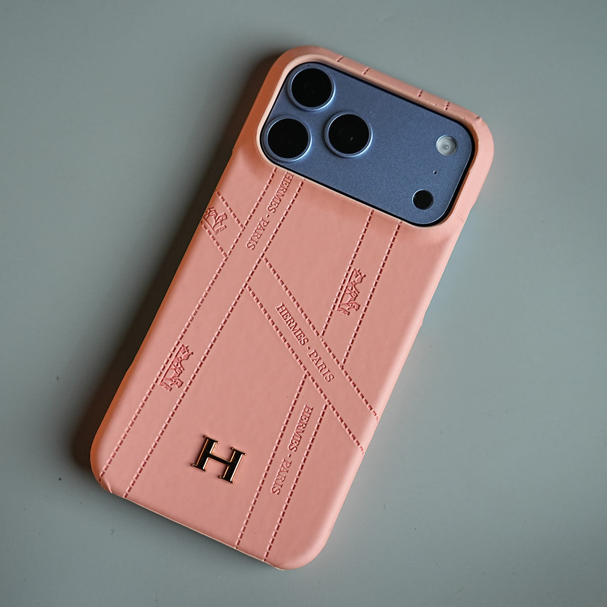 Premium H-Style PU Leather Case for iPhone 18 Series | Luxury Designer-Inspired Protective Cover
