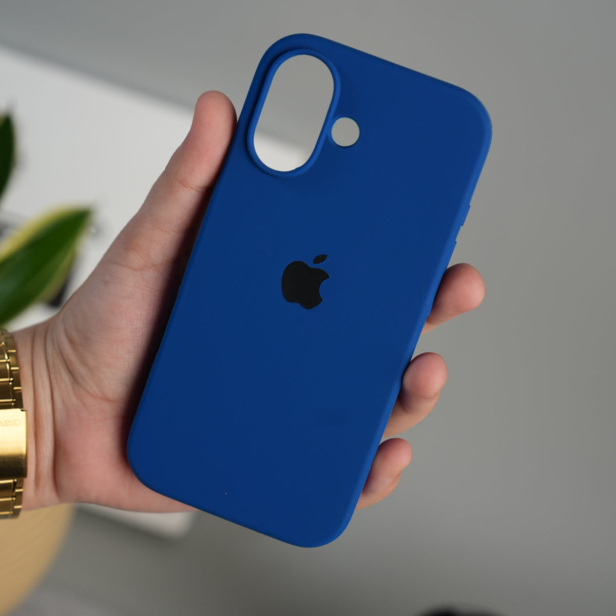iPhone 17 Liquid Silicone Case Cover (Blue)
