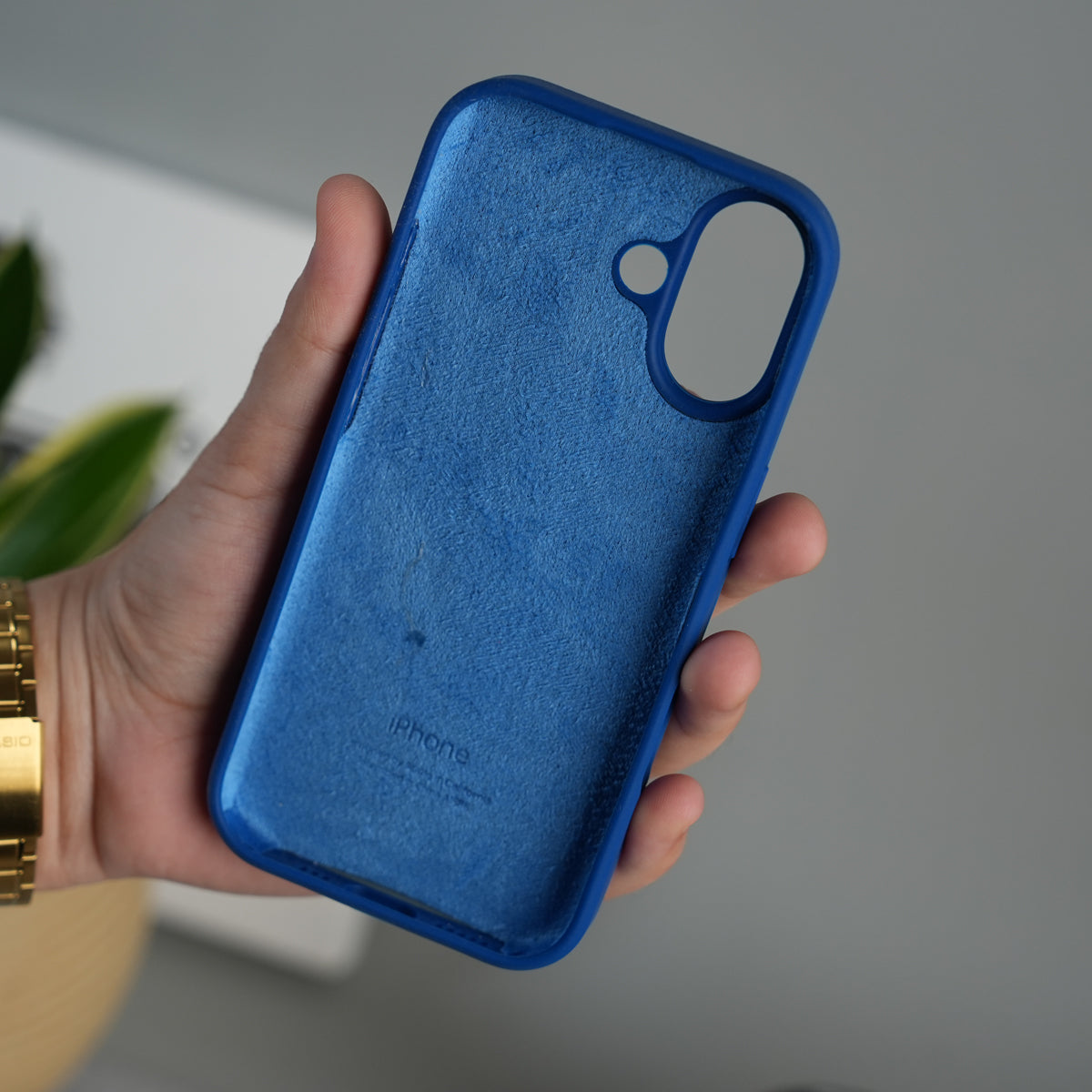 iPhone 17 Liquid Silicone Case Cover (Blue)
