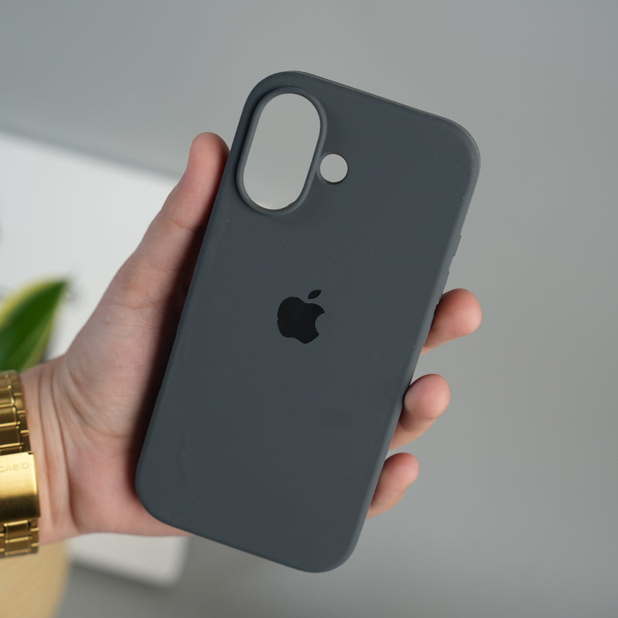 iPhone 17 Liquid Silicone Case Cover (Dark Gray)