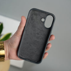 iPhone 17 Liquid Silicone Case Cover (Dark Gray)