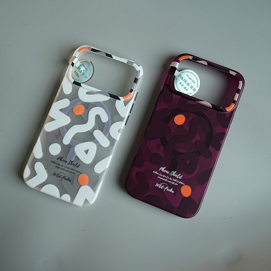 Geometric Graffiti Case for iPhone 17 Series | Shockproof Magnetic Cover