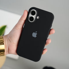 iPhone 17 Liquid Silicone Case Cover (Black)