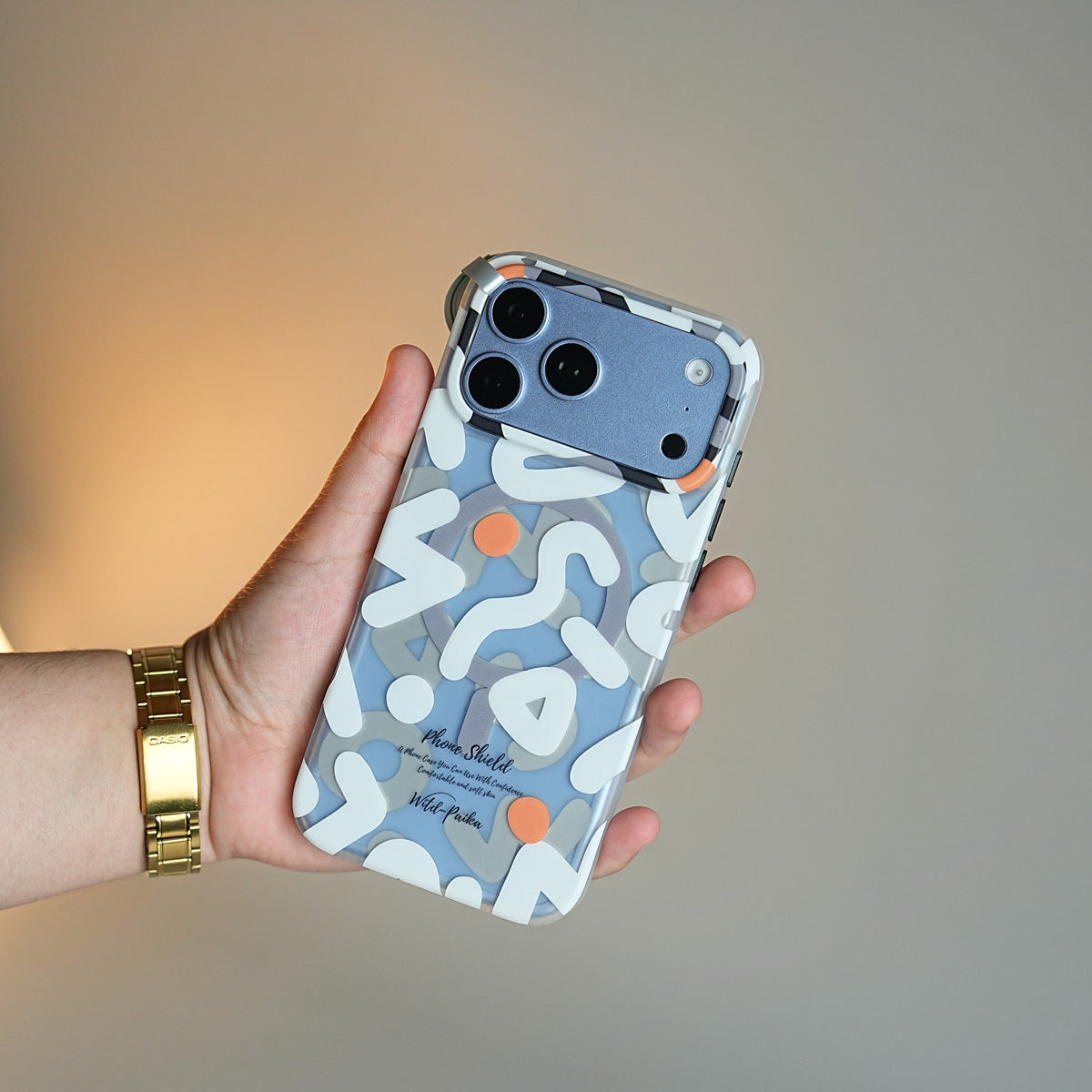 Geometric Graffiti Case for iPhone 17 Series | Shockproof Magnetic Cover