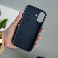 iPhone 17 Liquid Silicone Case Cover (Dark Blue)