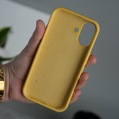iPhone 17 Liquid Silicone Case Cover (Yellow)