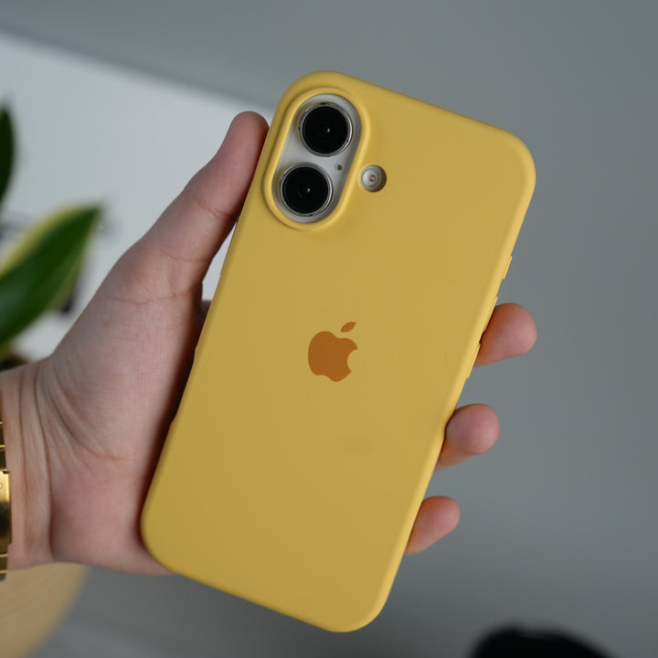 iPhone 17 Liquid Silicone Case Cover (Yellow)
