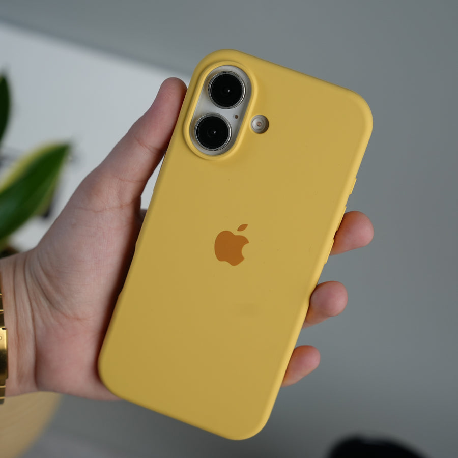 iPhone 17 Liquid Silicone Case Cover (Yellow)