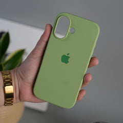 iPhone 17 Liquid Silicone Case Cover (Pista Green)