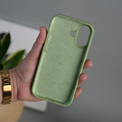 iPhone 17 Liquid Silicone Case Cover (Pista Green)