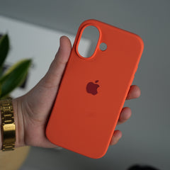 iPhone 17 Liquid Silicone Case Cover (Orange)