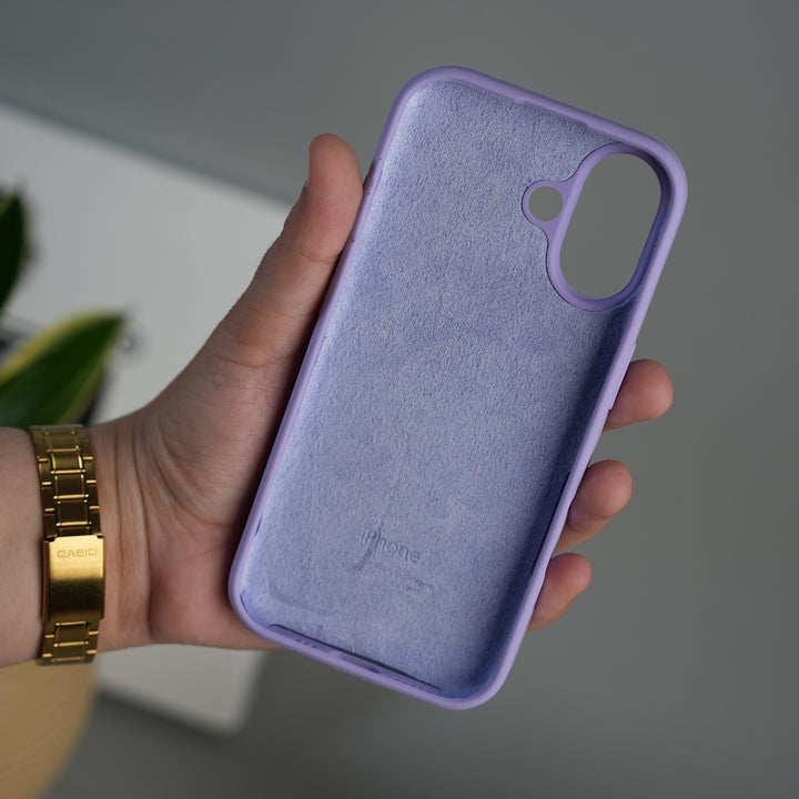 iPhone 17 Liquid Silicone Case Cover (Lavender)