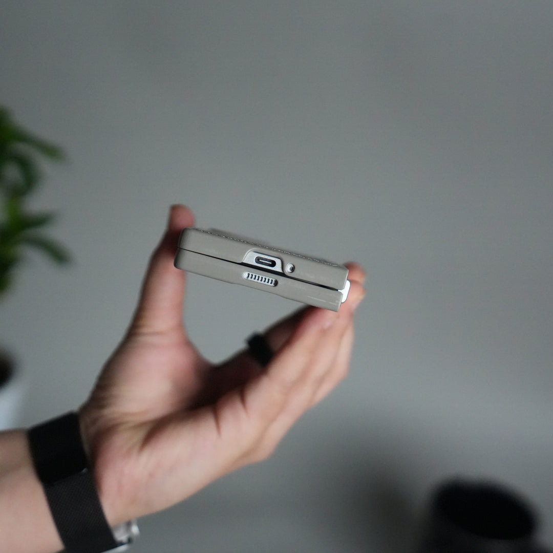 Samsung Galaxy Z Fold 6 PU Leather Case Cover (Dusty Gray)