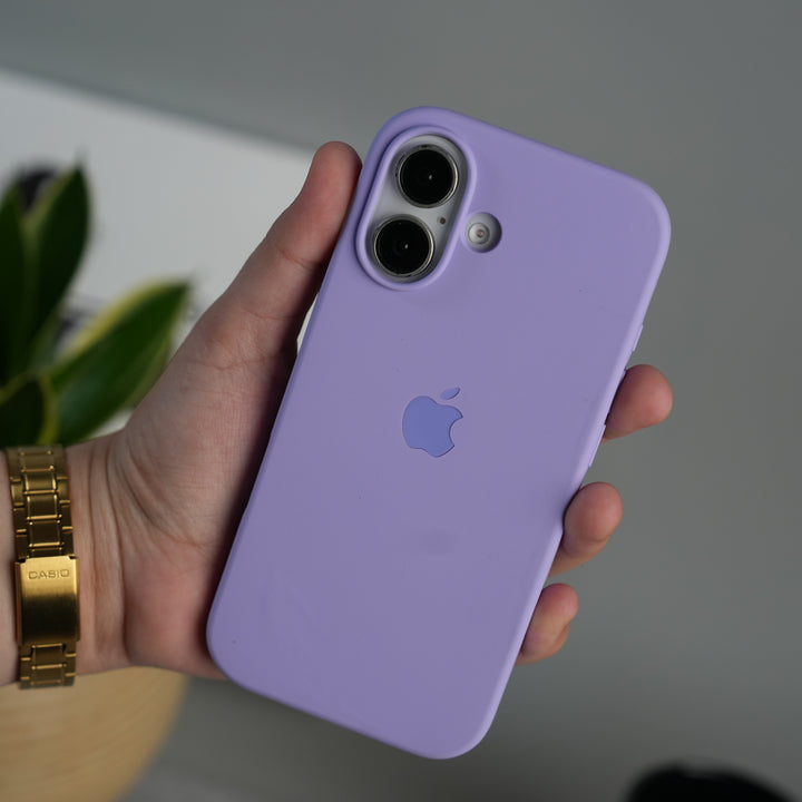 iPhone 17 Liquid Silicone Case Cover (Lavender)