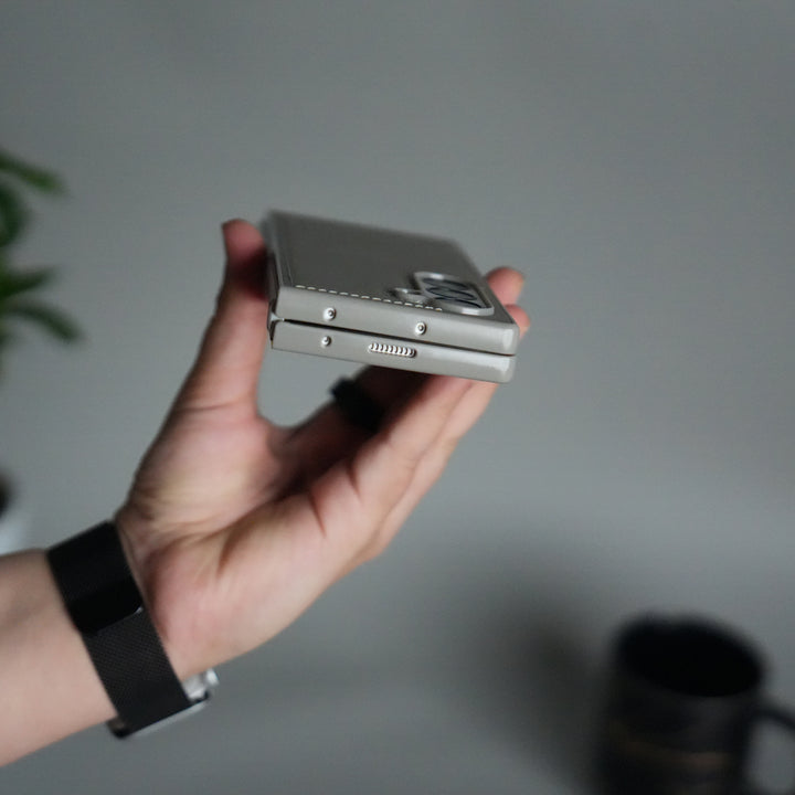 Samsung Galaxy Z Fold 6 PU Leather Case Cover (Dusty Gray)