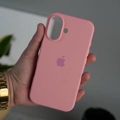 iPhone 17 Liquid Silicone Case Cover (Pastel Pink)