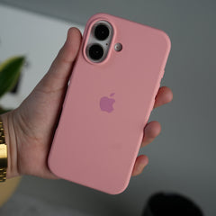iPhone 17 Liquid Silicone Case Cover (Pastel Pink)