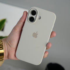 iPhone 17 Liquid Silicone Case Cover (Off White)