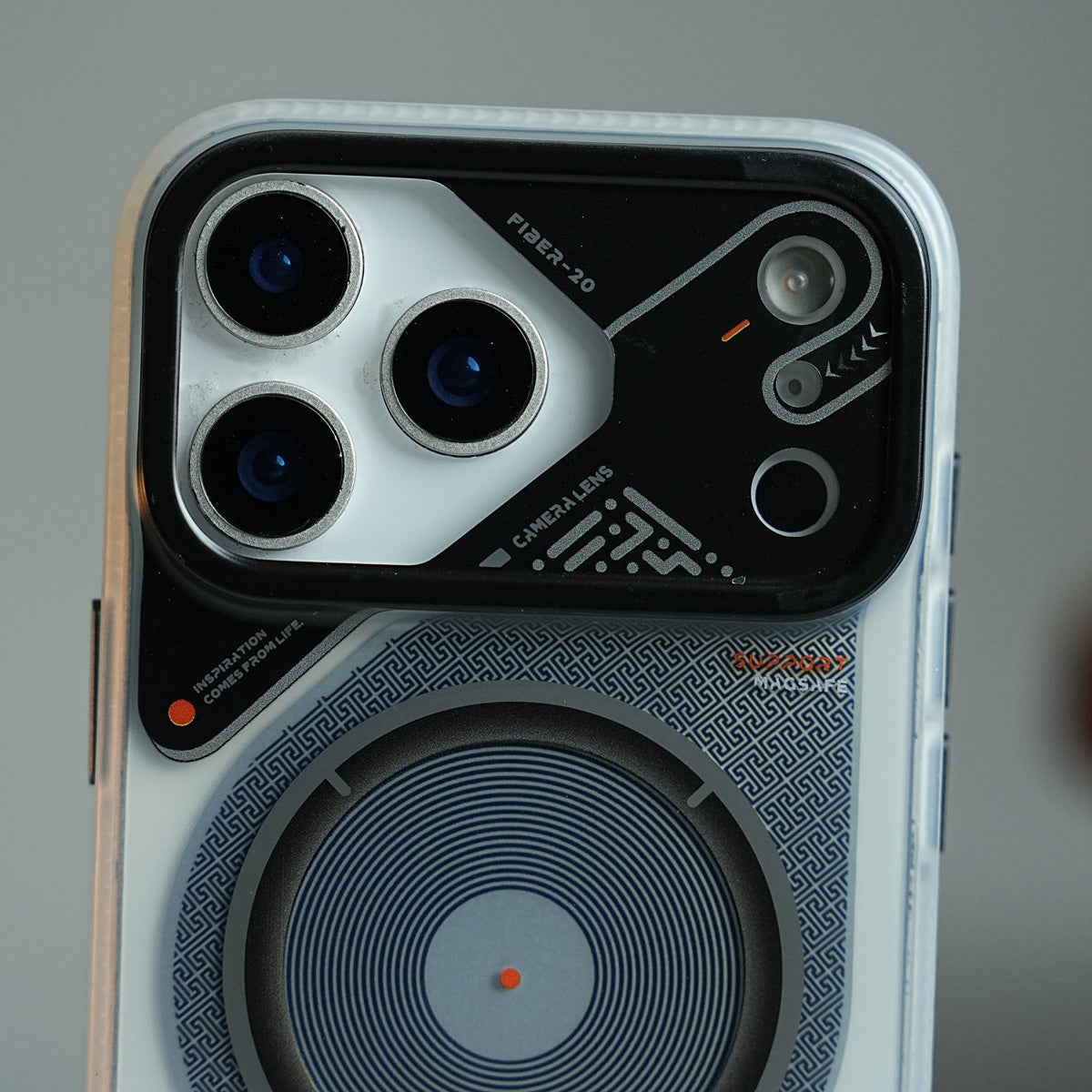 Mechanical Design Magnetic Case for 18 Series | Translucent Protective Cover