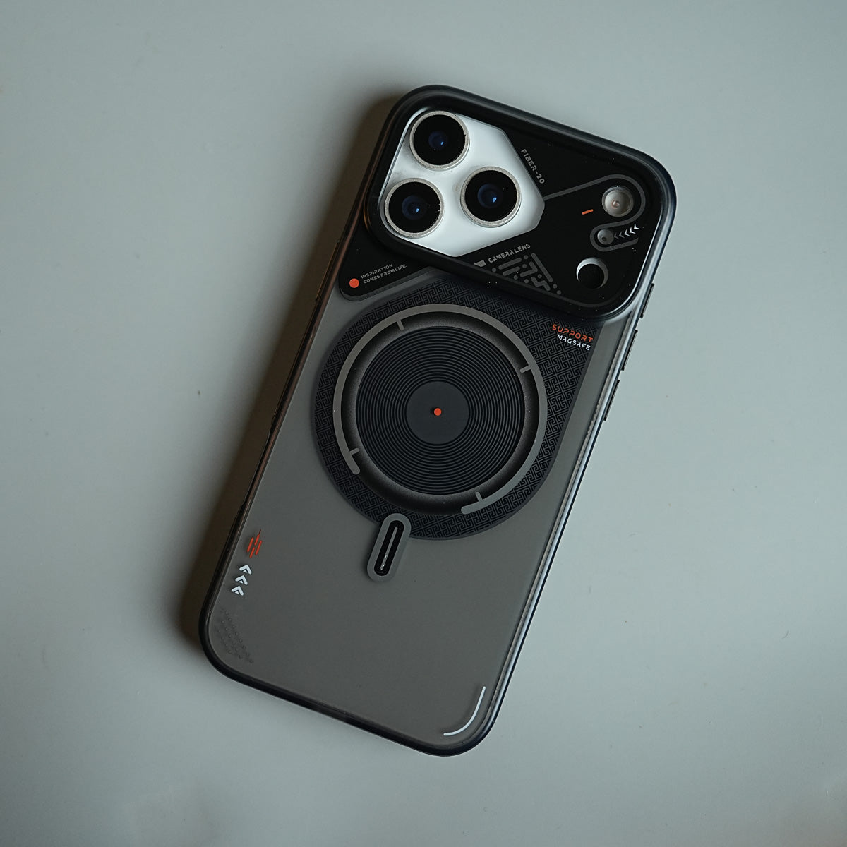 Mechanical Design Magnetic Case for 18 Series | Translucent Protective Cover