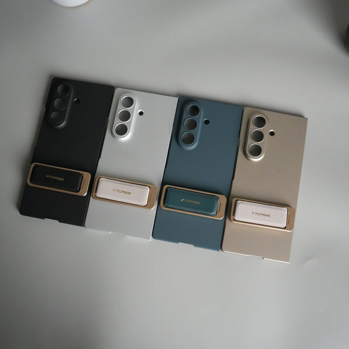 Galaxy Z Fold 7 Ultra-thin Wristband Brace Holder Kick Stand Front Glass Protective Case