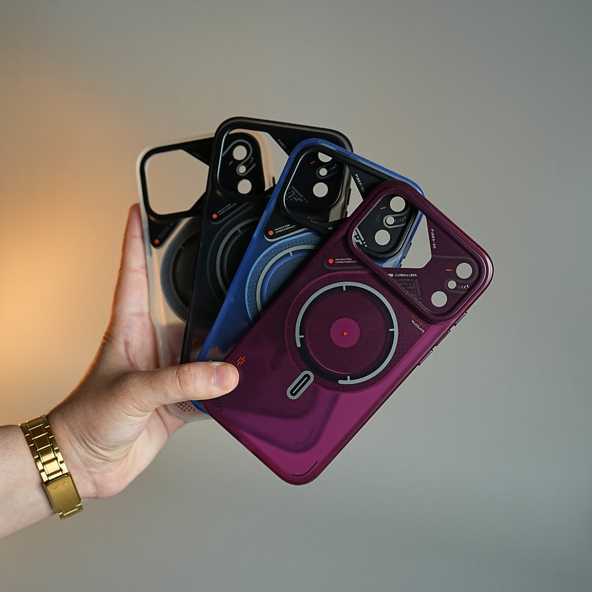 Mechanical Design Magnetic Case for 18 Series | Translucent Protective Cover