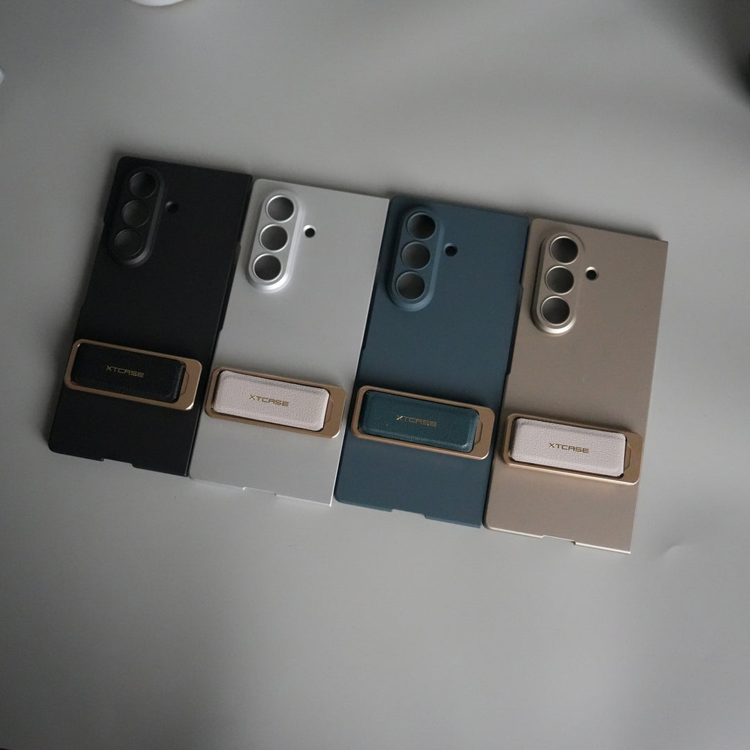 Galaxy Z Fold 7 Ultra-thin Wristband Brace Holder Kick Stand Front Glass Protective Case