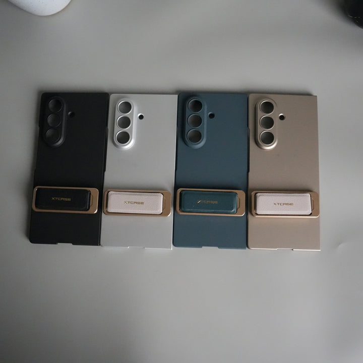 Galaxy Z Fold 7 Ultra-thin Wristband Brace Holder Kick Stand Front Glass Protective Case