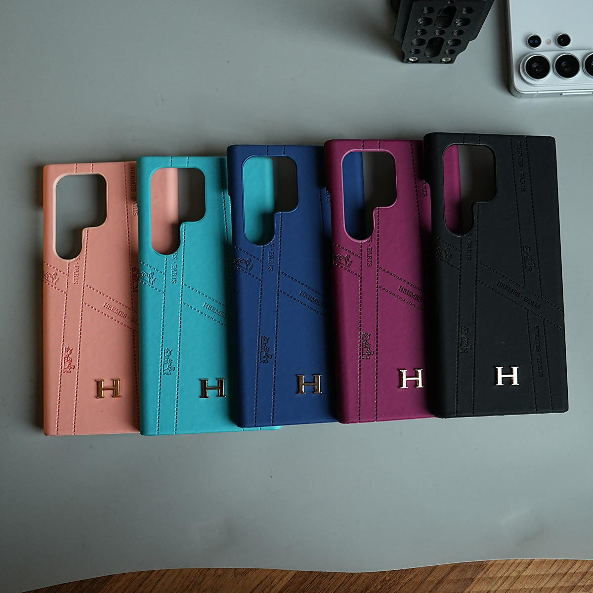 Premium H-Style PU Leather Case for Galaxy S26 Ultra | Luxury Designer-Inspired Protective Cover