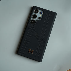 Premium H-Style PU Leather Case for Galaxy S26 Ultra | Luxury Designer-Inspired Protective Cover