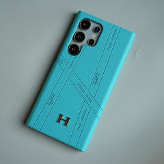 Premium H-Style PU Leather Case for Galaxy S26 Ultra | Luxury Designer-Inspired Protective Cover