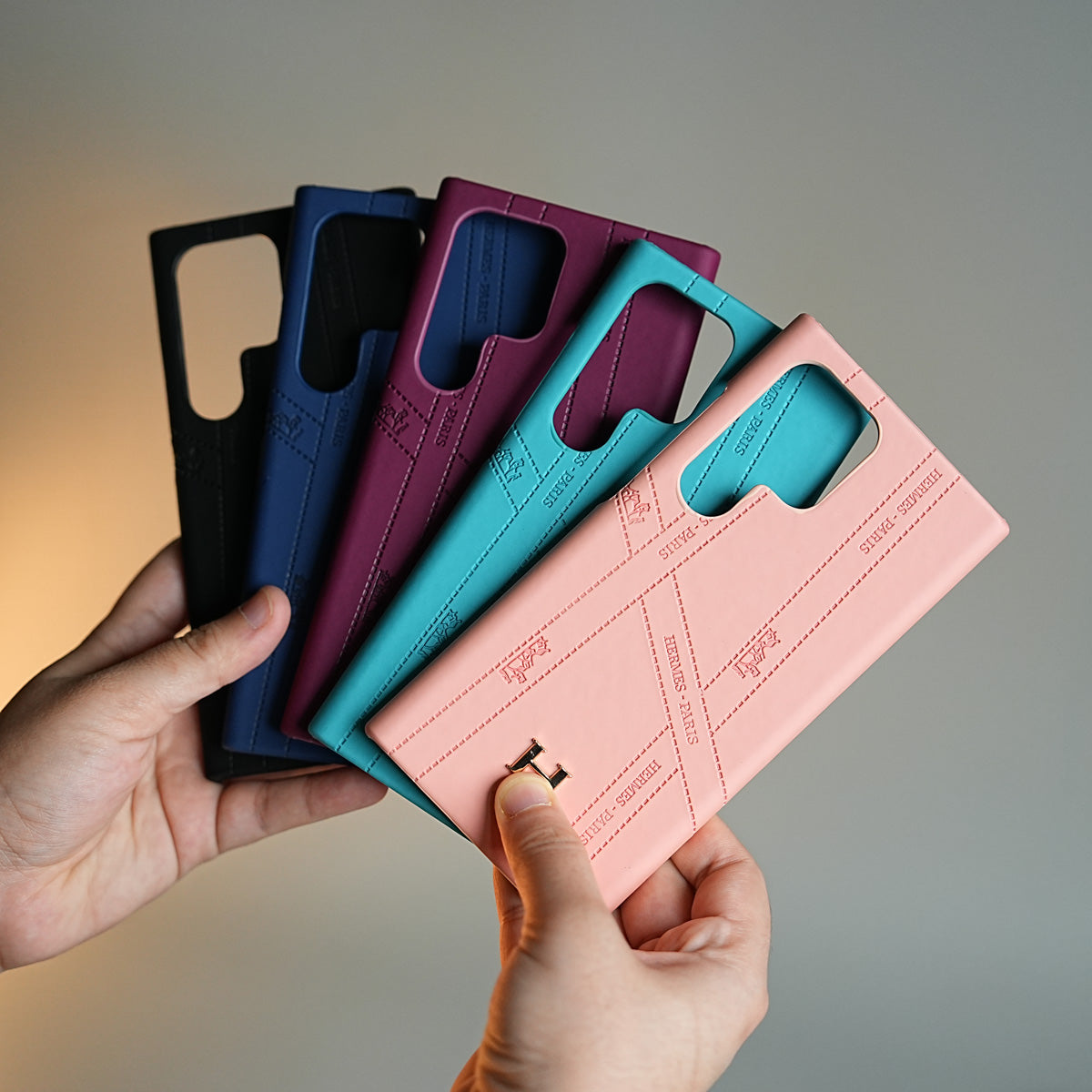 Premium H-Style PU Leather Case for Galaxy S26 Ultra | Luxury Designer-Inspired Protective Cover