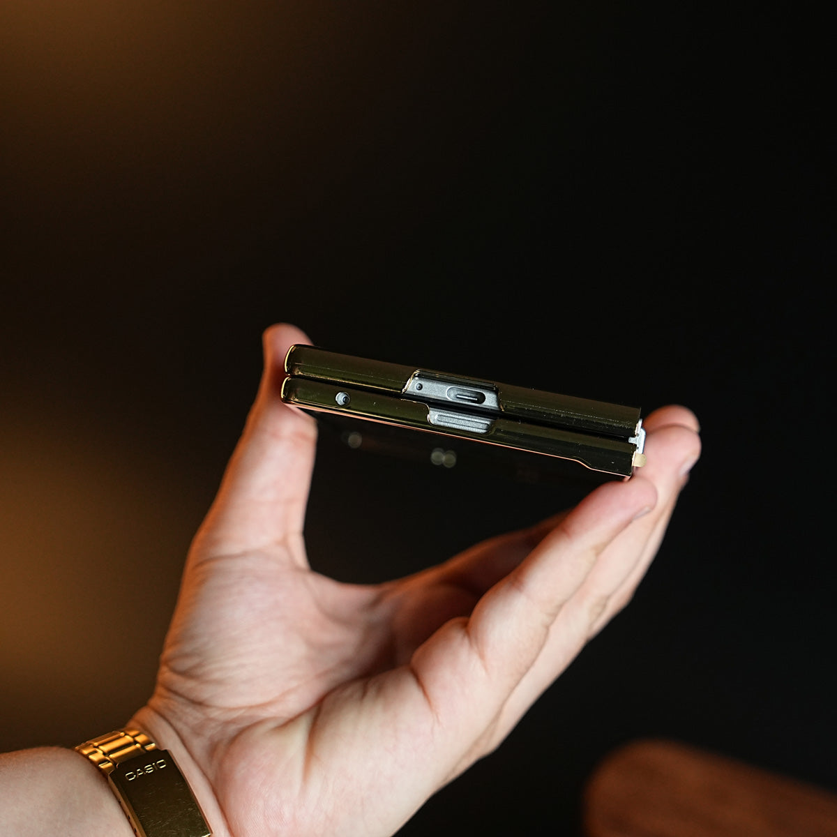 Premium Gold Mirror Case for Samsung Galaxy Z Fold 8 | Printed Design Cover