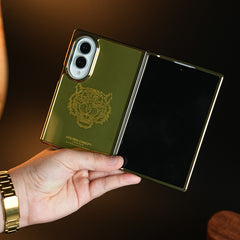 Premium Gold Mirror Case for Samsung Galaxy Z Fold 8 | Printed Design Cover
