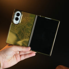Premium Gold Mirror Case for Samsung Galaxy Z Fold 8 | Printed Design Cover