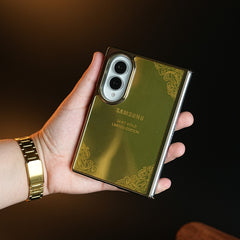 Premium Gold Mirror Case for Samsung Galaxy Z Fold 8 | Printed Design Cover