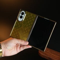 Premium Gold Mirror Case for Samsung Galaxy Z Fold 8 | Printed Design Cover