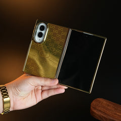 Premium Gold Mirror Case for Samsung Galaxy Z Fold 8 | Printed Design Cover