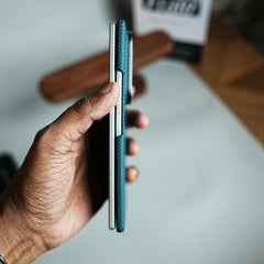 Carbon Fiber Texture Magnetic Case for Galaxy Z Fold 8 Ultra | With Tempered Glass Screen Protector