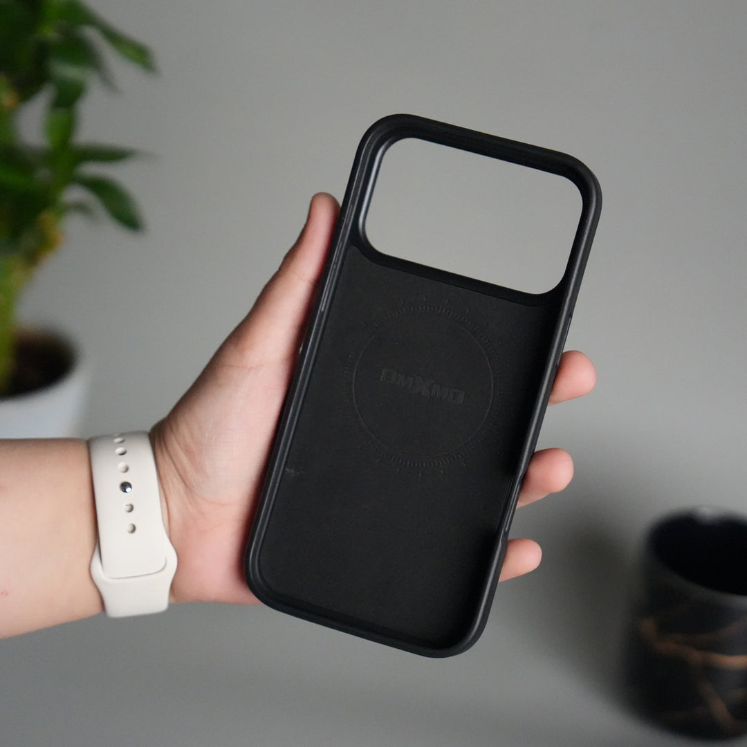 iPhone 17 Pro Max Premium PU Leather Kickstand Case | Luxury Shockproof Protective Back Cover