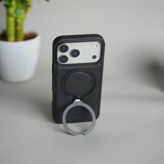 iPhone 18 Series Premium PU Leather Kickstand Case | Luxury Shockproof Protective Back Cover