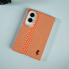 Check Pattern Magnetic Back Case for Galaxy Z Fold 8 | Chevron Stripe Design