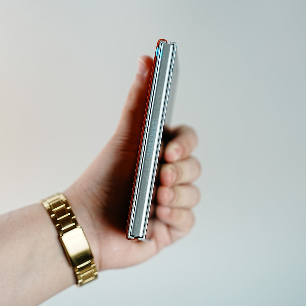 Check Pattern Magnetic Back Case for Galaxy Z Fold 8 | Chevron Stripe Design