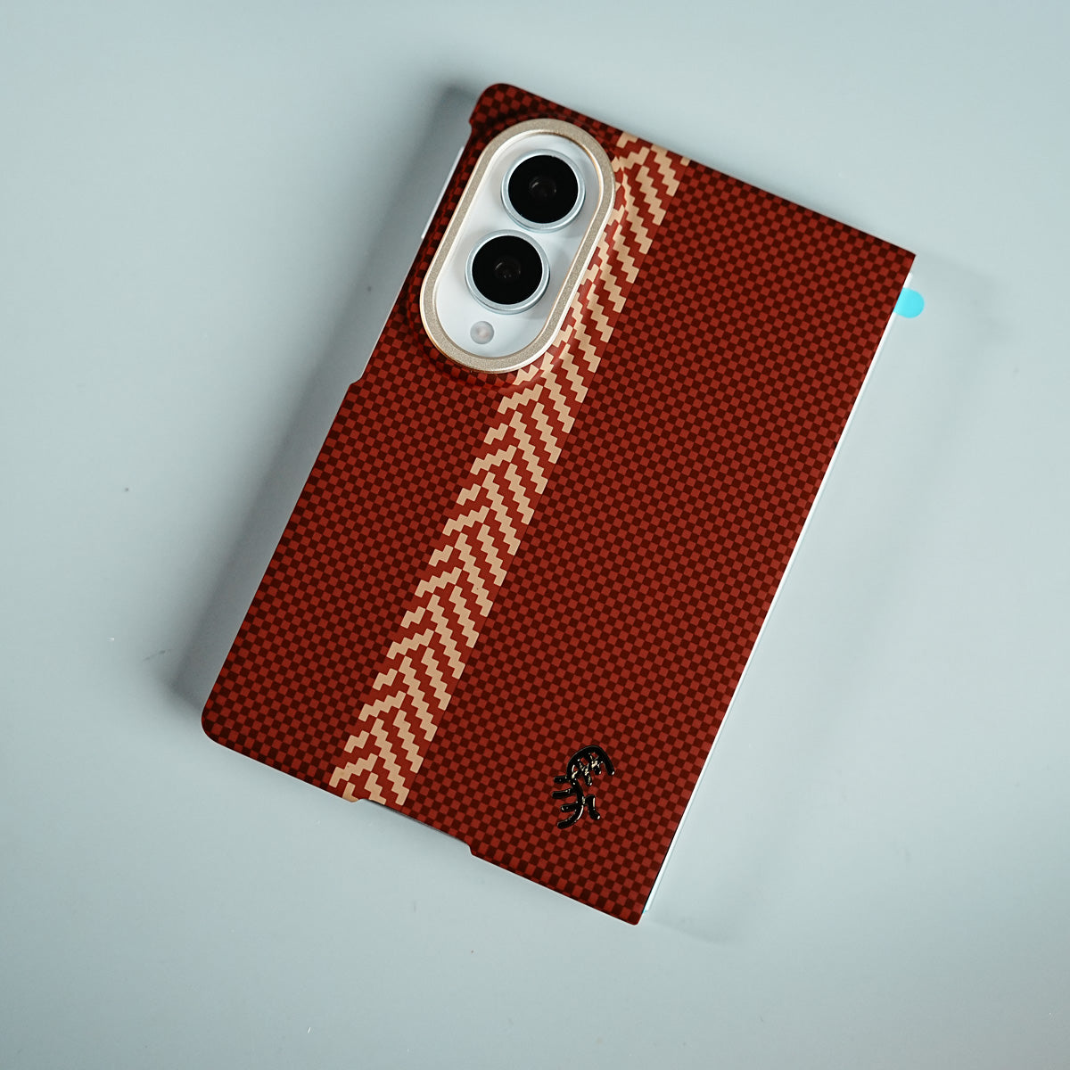 Check Pattern Magnetic Back Case for Galaxy Z Fold 8 | Chevron Stripe Design