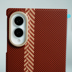 Check Pattern Magnetic Back Case for Galaxy Z Fold 8 | Chevron Stripe Design