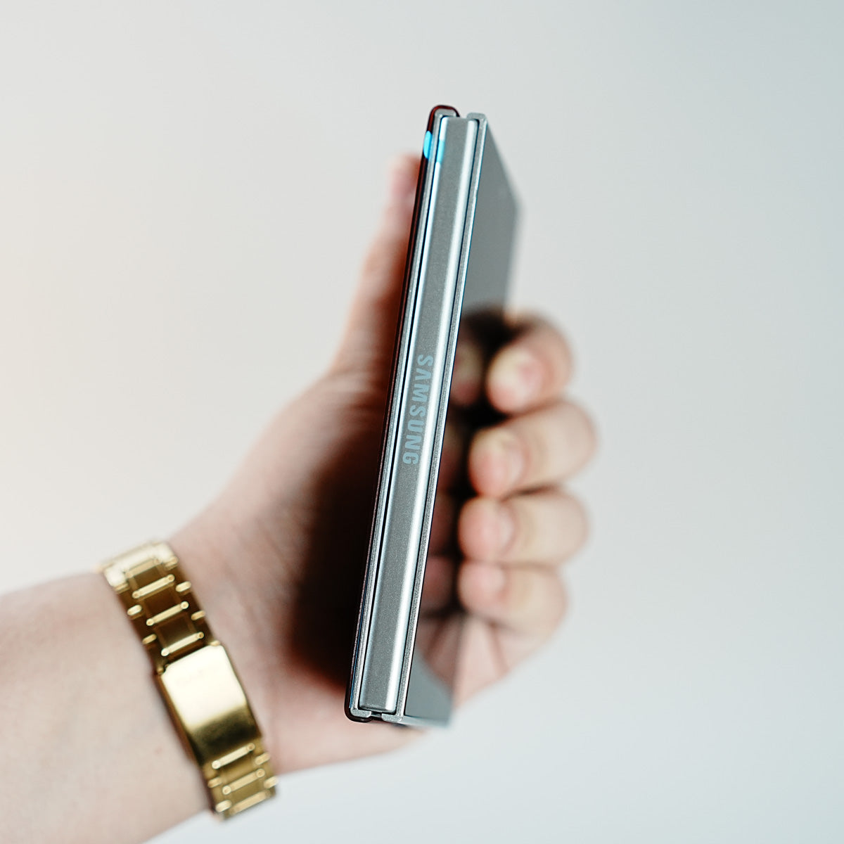 Check Pattern Magnetic Back Case for Galaxy Z Fold 8 | Chevron Stripe Design